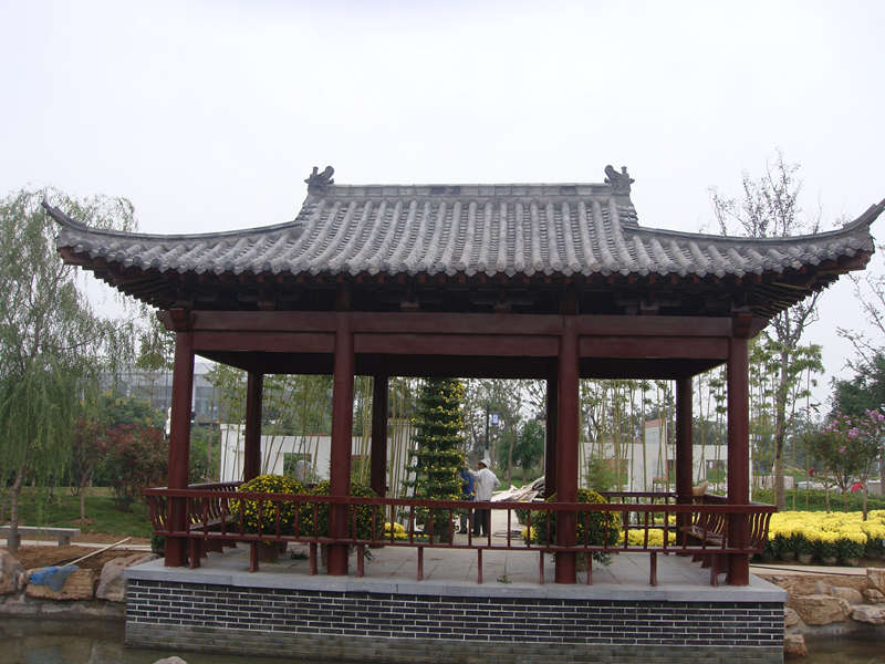 仿古水榭