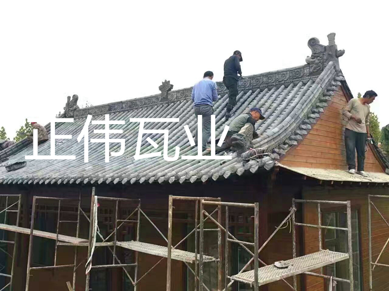 祠堂选用青瓦